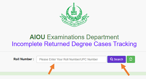 incomplete or returned degree tracking